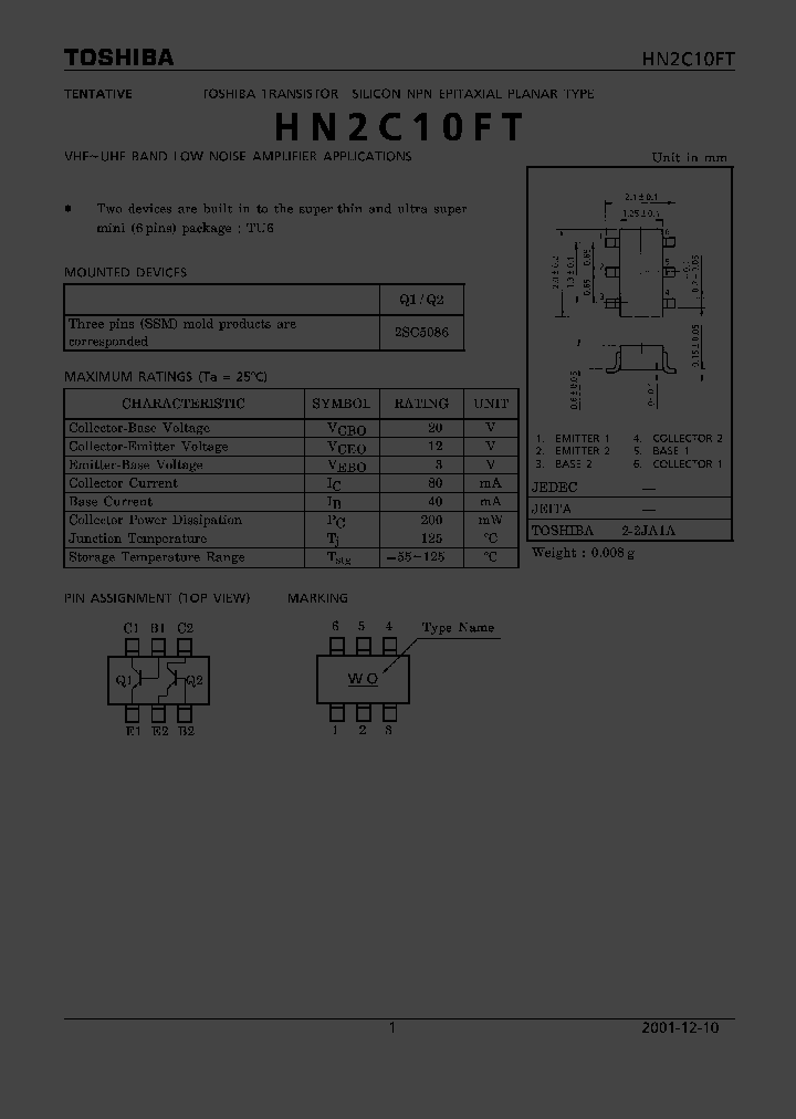 HN2C10FT_5474865.PDF Datasheet