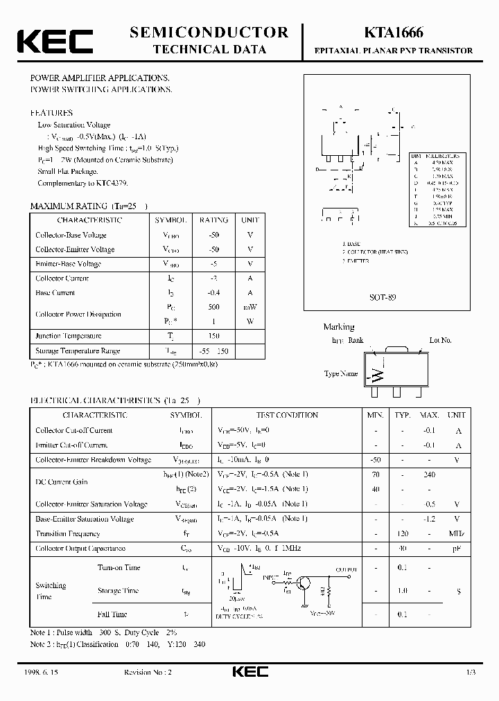 KTA1666_5477765.PDF Datasheet