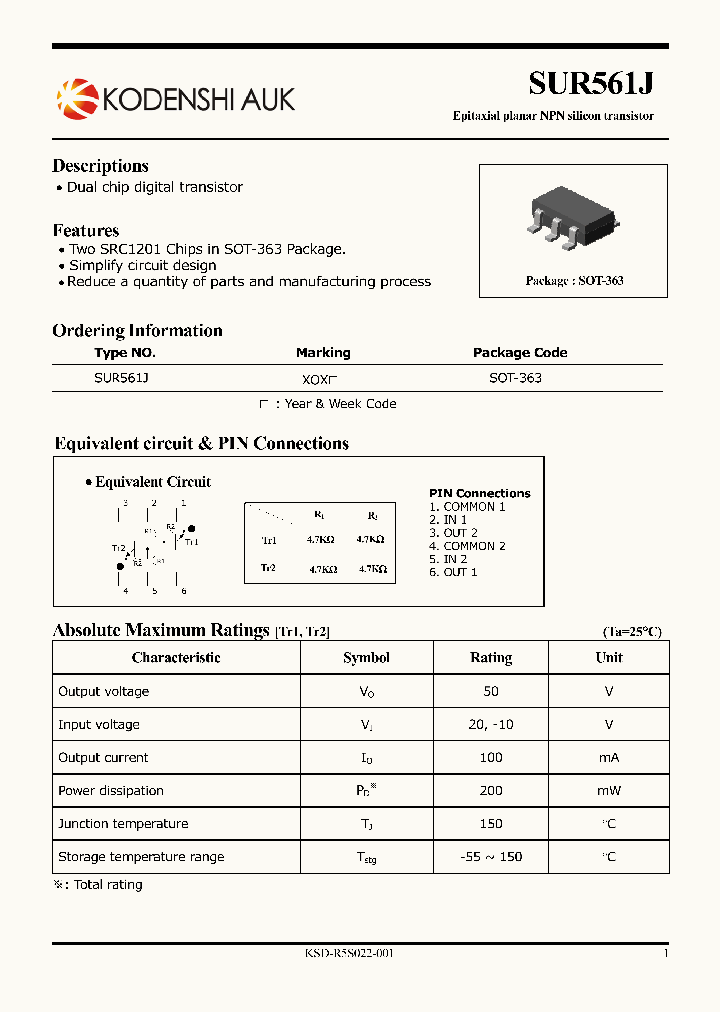 SUR561J_5503156.PDF Datasheet