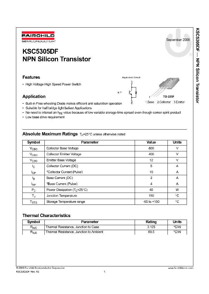 KSC5305DF09_5550727.PDF Datasheet