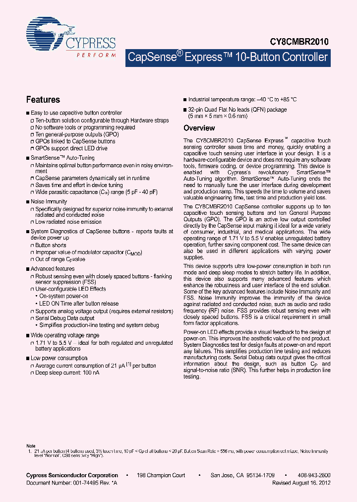 CY8CMBR2010-24LQXI_5553158.PDF Datasheet