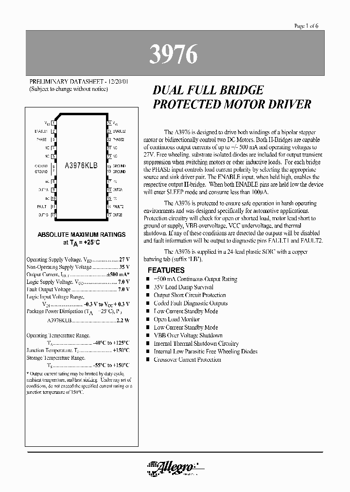 A3976KLB_5566941.PDF Datasheet