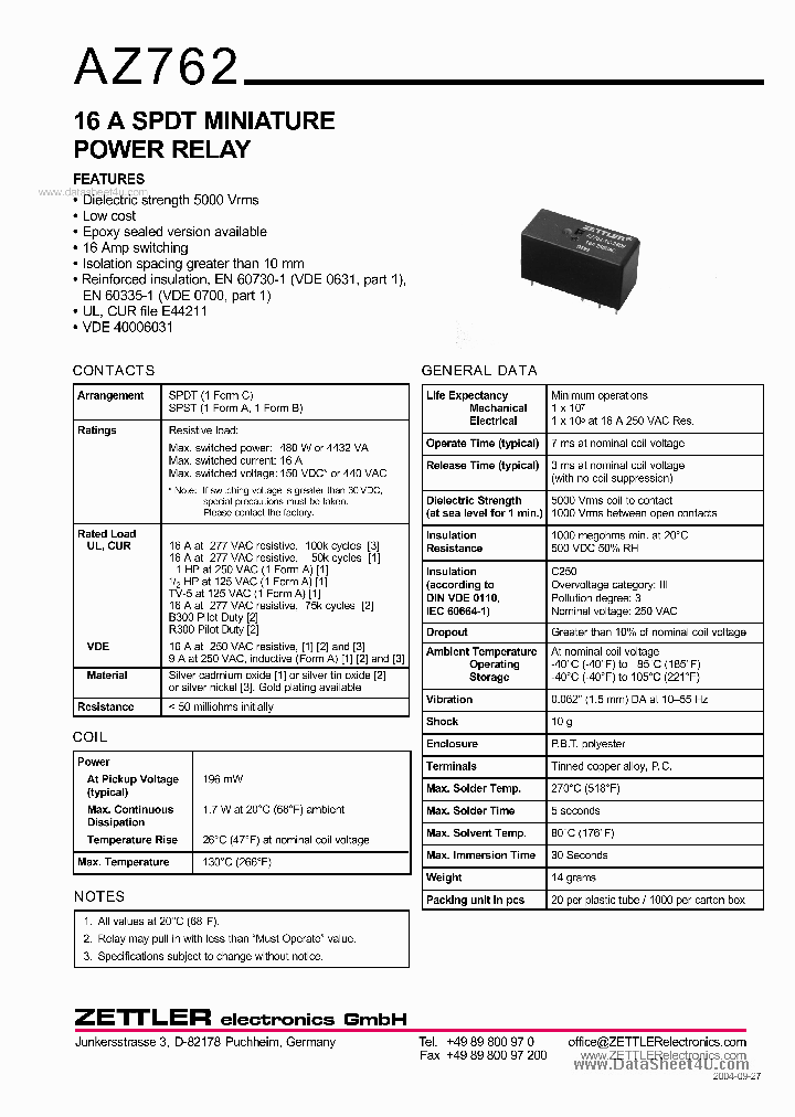 AZ762_5575960.PDF Datasheet