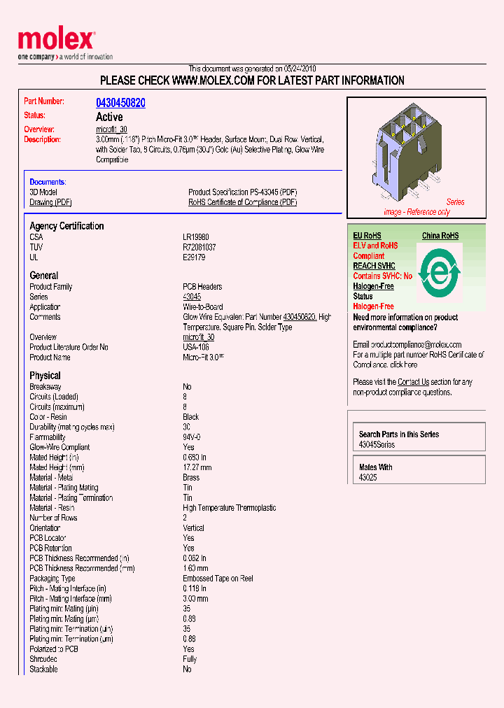 43045-0820_5582276.PDF Datasheet