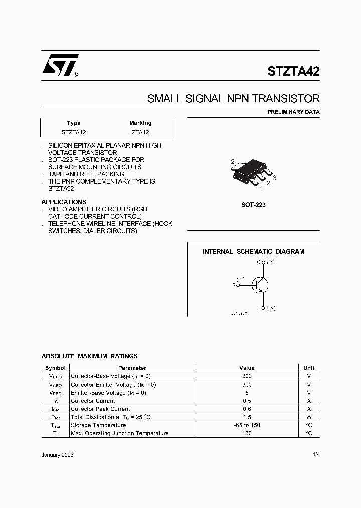 STZTA42_5582358.PDF Datasheet