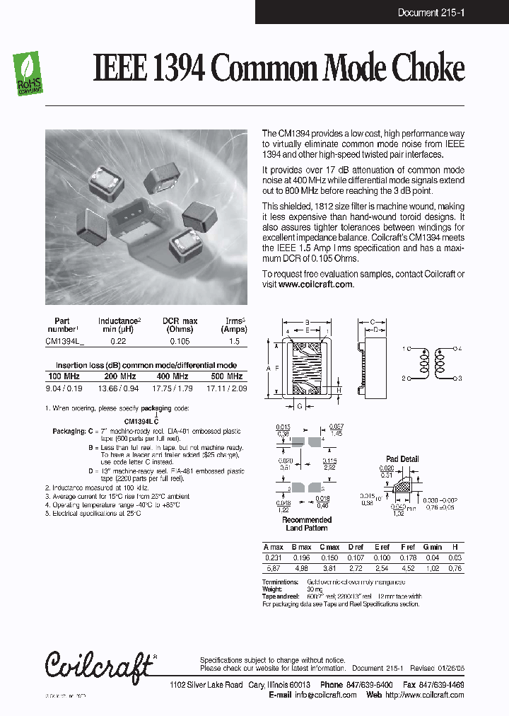 CM1394L_5603740.PDF Datasheet