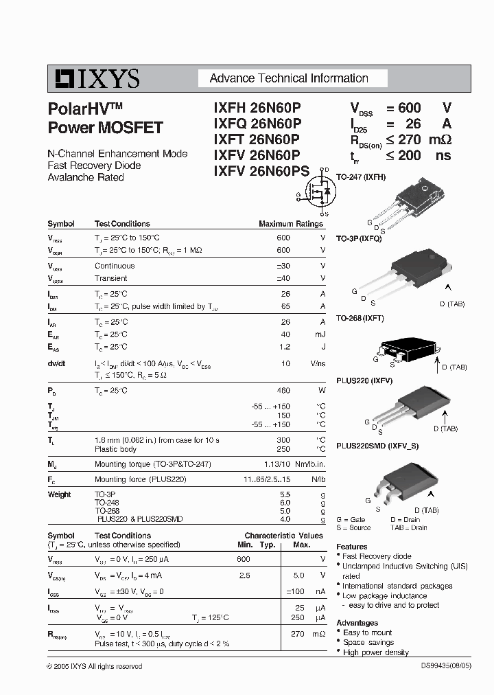 IXFV26N60P_5616451.PDF Datasheet