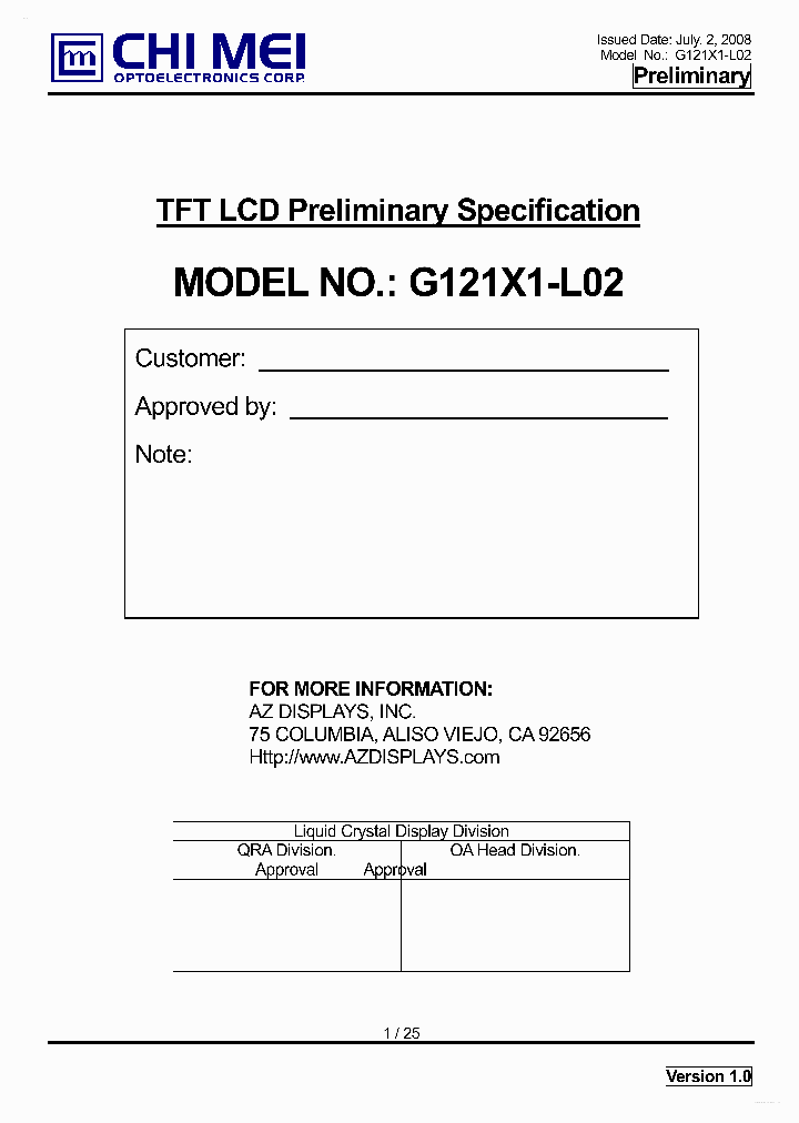G121X1-L02_5604265.PDF Datasheet