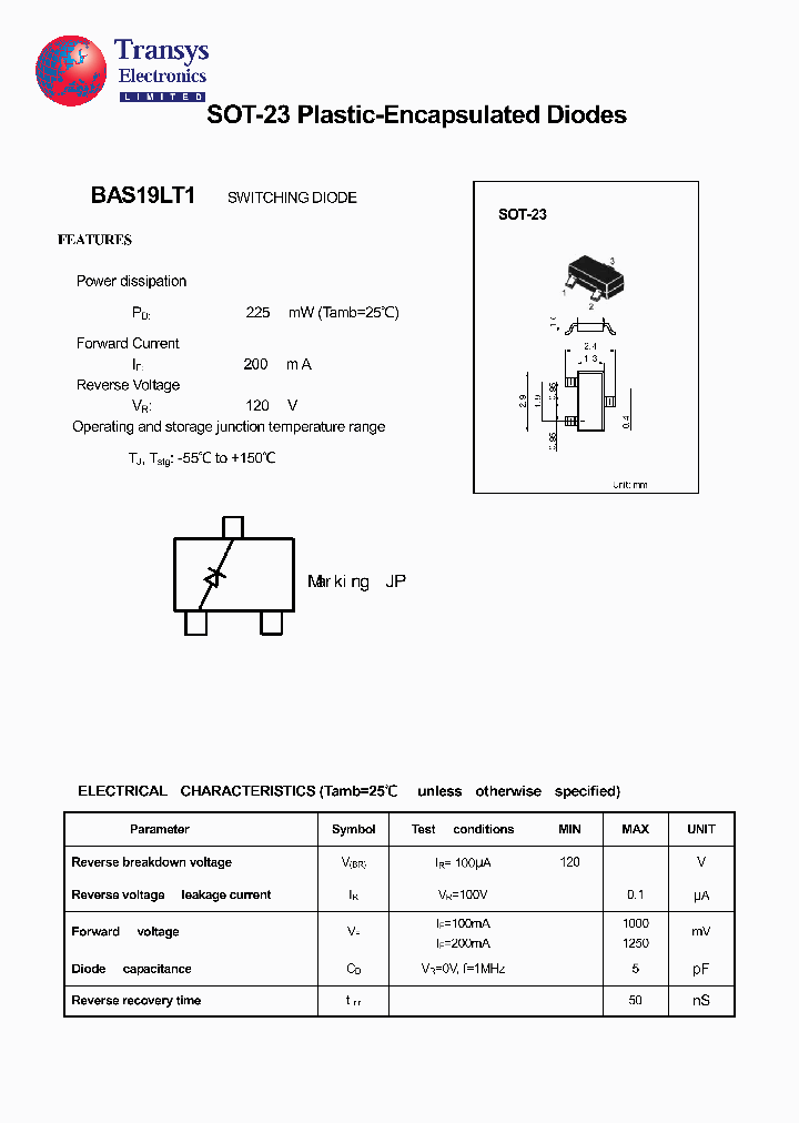 BAS19LT1_5606464.PDF Datasheet