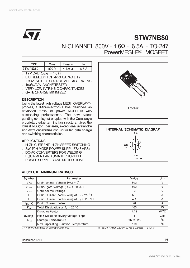 W7NB80_5608578.PDF Datasheet