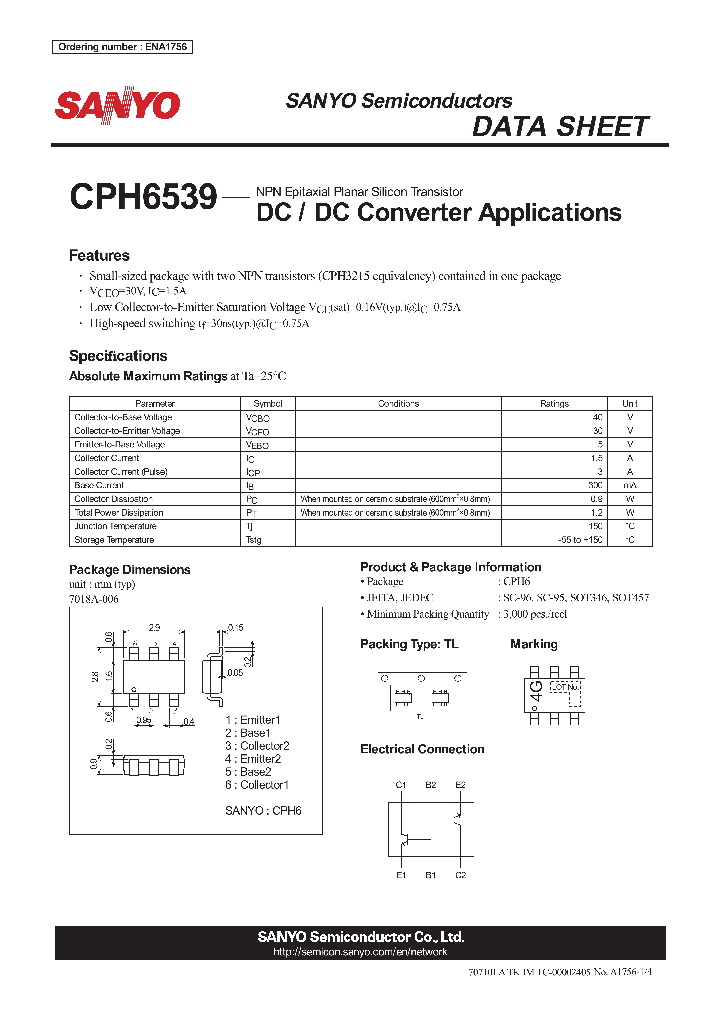 CPH6539_5618489.PDF Datasheet