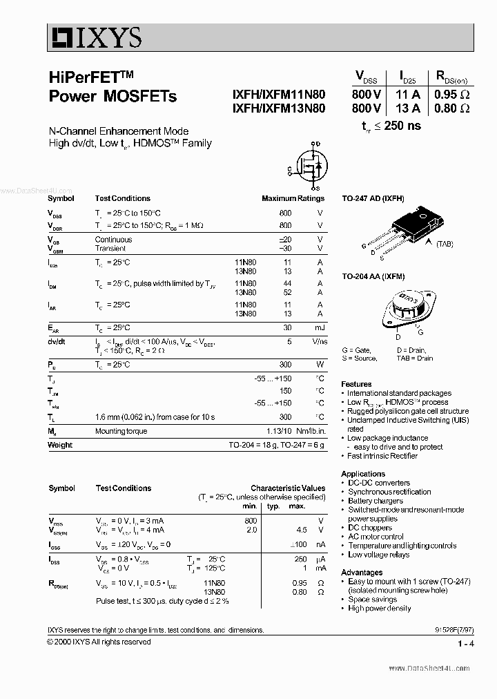 IXFM13N80_5624886.PDF Datasheet