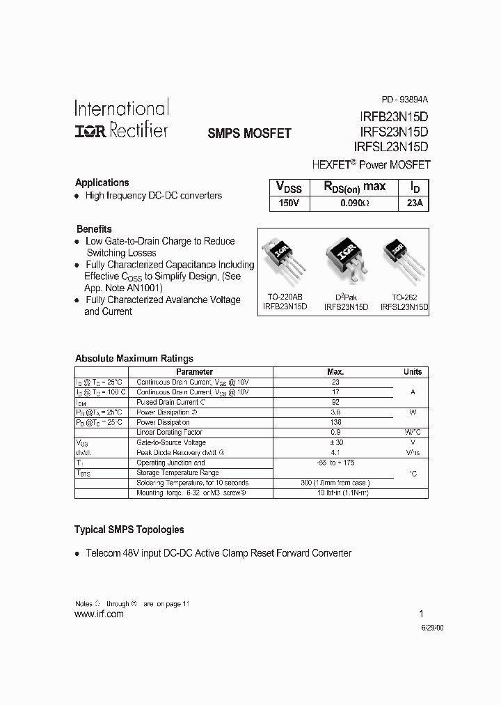 FS23N15D_5648682.PDF Datasheet