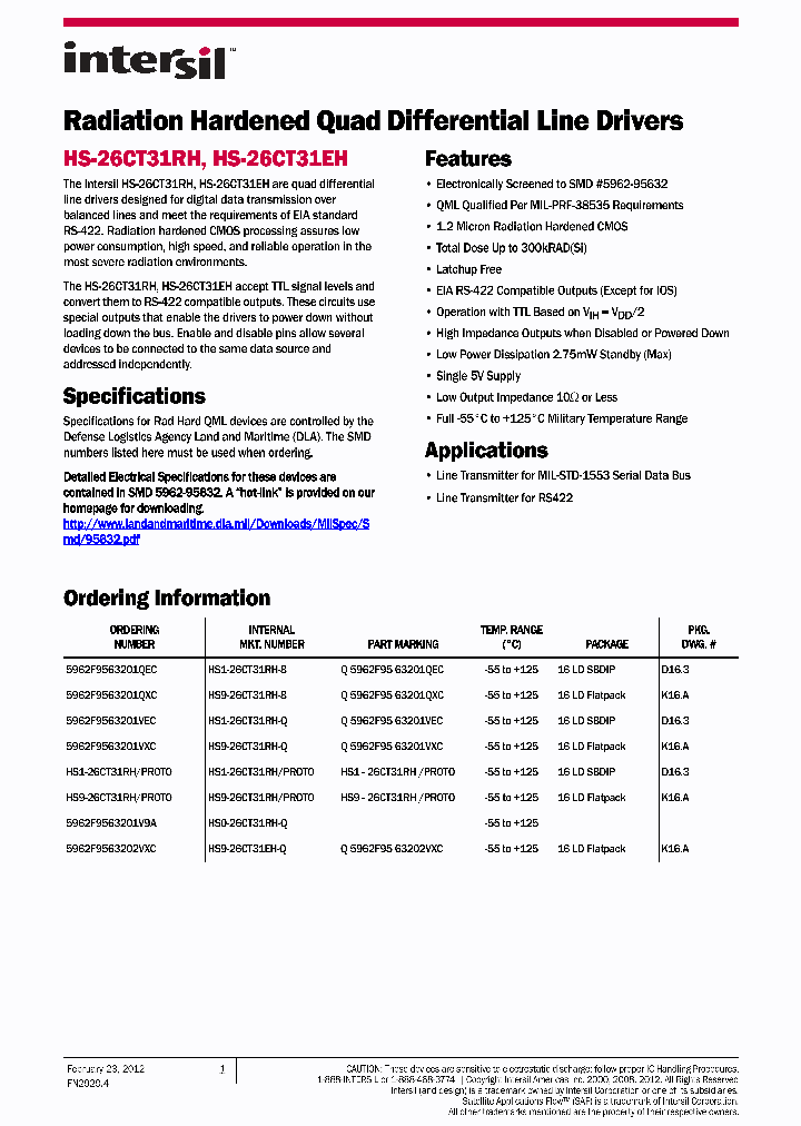 HS9-26CT31RHPROTO_5648943.PDF Datasheet