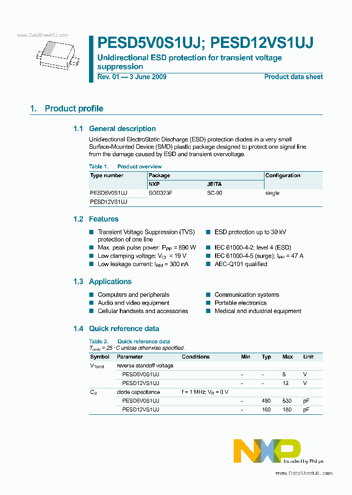 PESD5V0S1UJ_5659244.PDF Datasheet