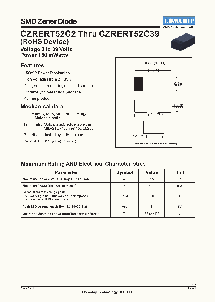 CZRERT52C7V5_5659654.PDF Datasheet