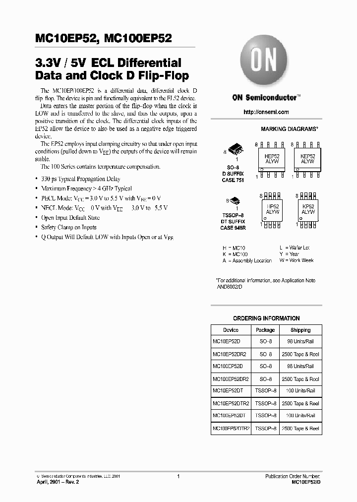 MC10EP52-D_5712689.PDF Datasheet