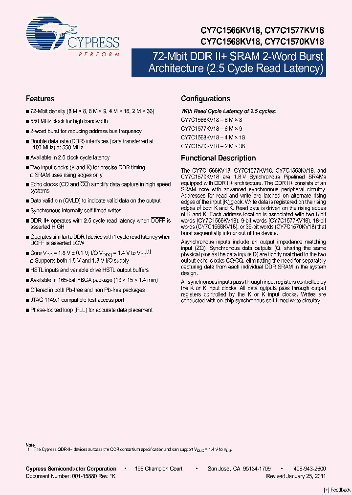 CY7C1566KV18_5717081.PDF Datasheet