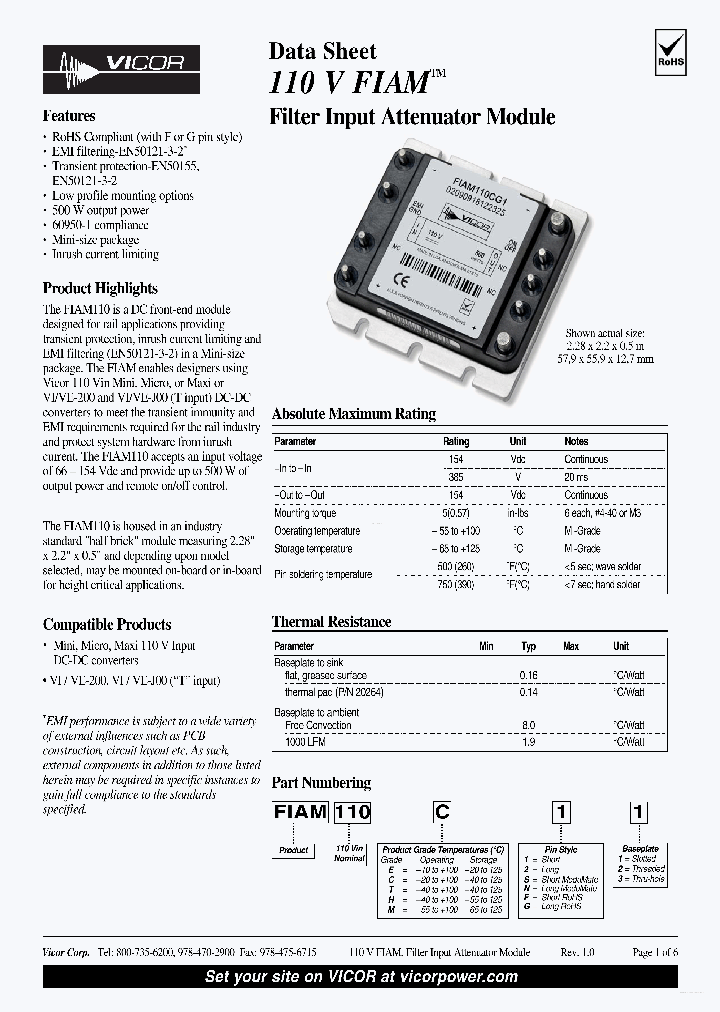 FIAM110CG1_5734193.PDF Datasheet