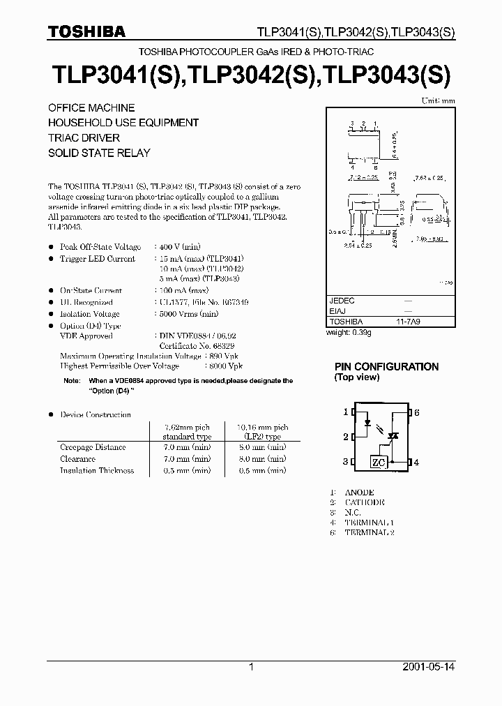 TLP3041S_5737019.PDF Datasheet