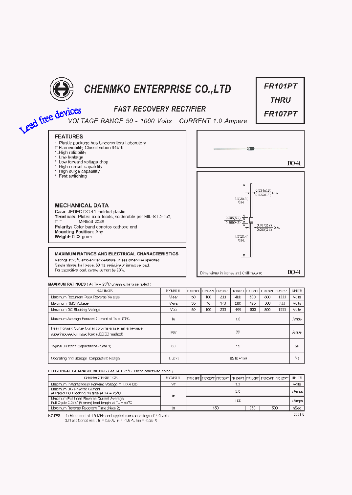 FR101PT_5739249.PDF Datasheet