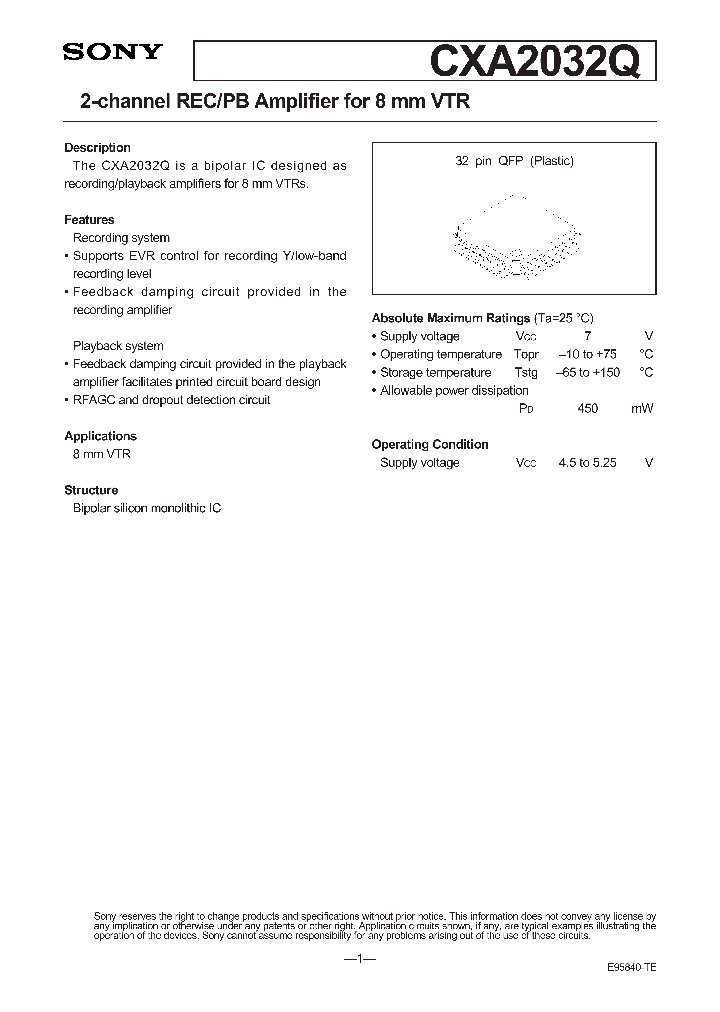 CXA2032Q_5746307.PDF Datasheet