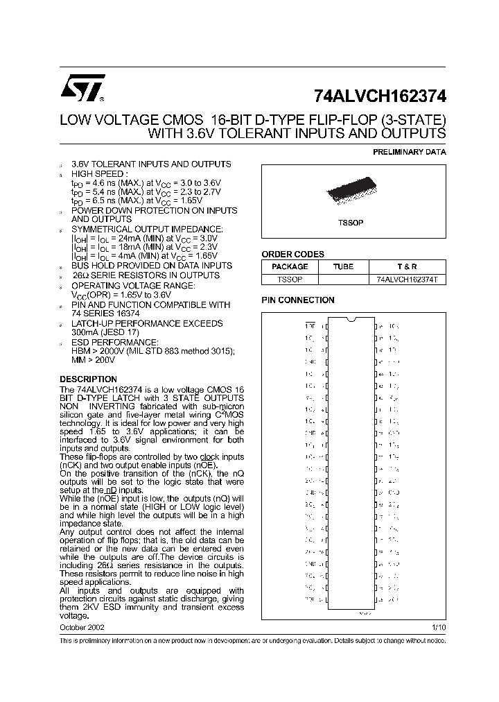 74ALVCH162374TTR_5746781.PDF Datasheet