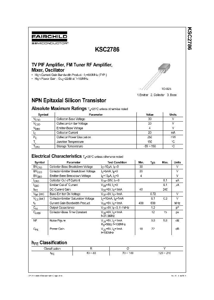 KSC2786_5747110.PDF Datasheet