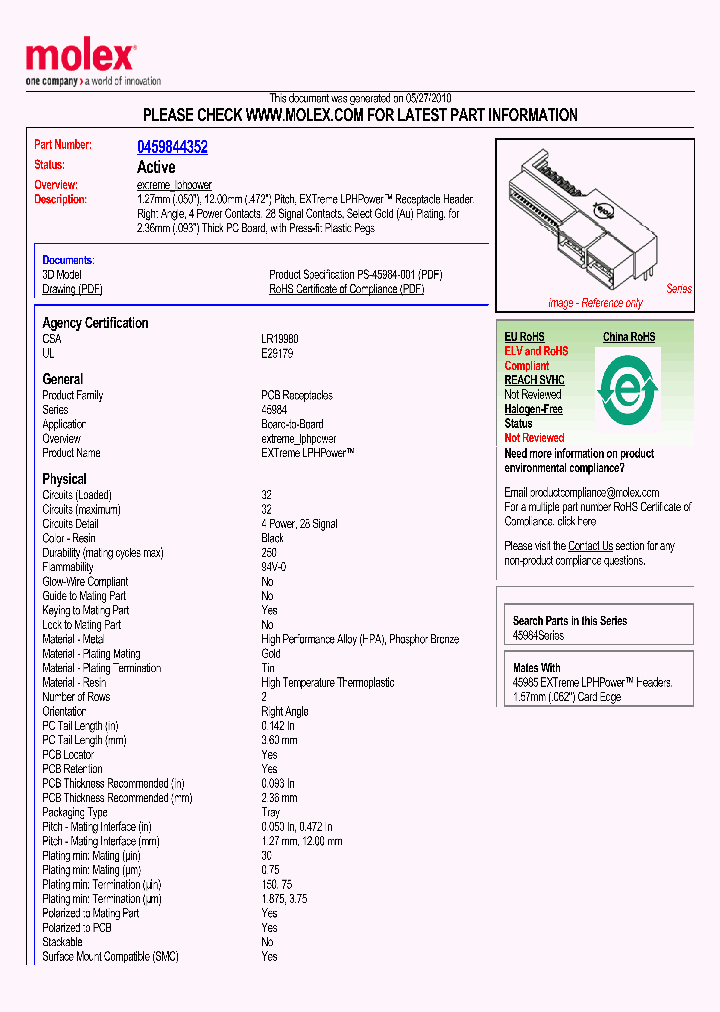 45984-4352_5757647.PDF Datasheet