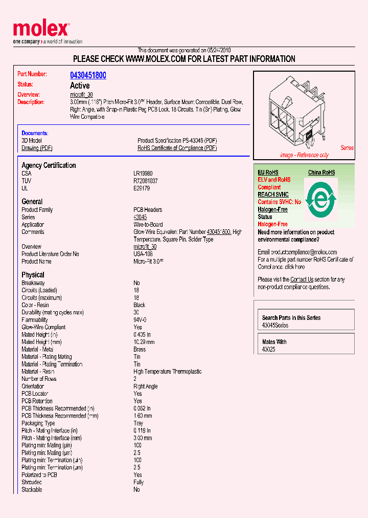 43045-1800_5771735.PDF Datasheet
