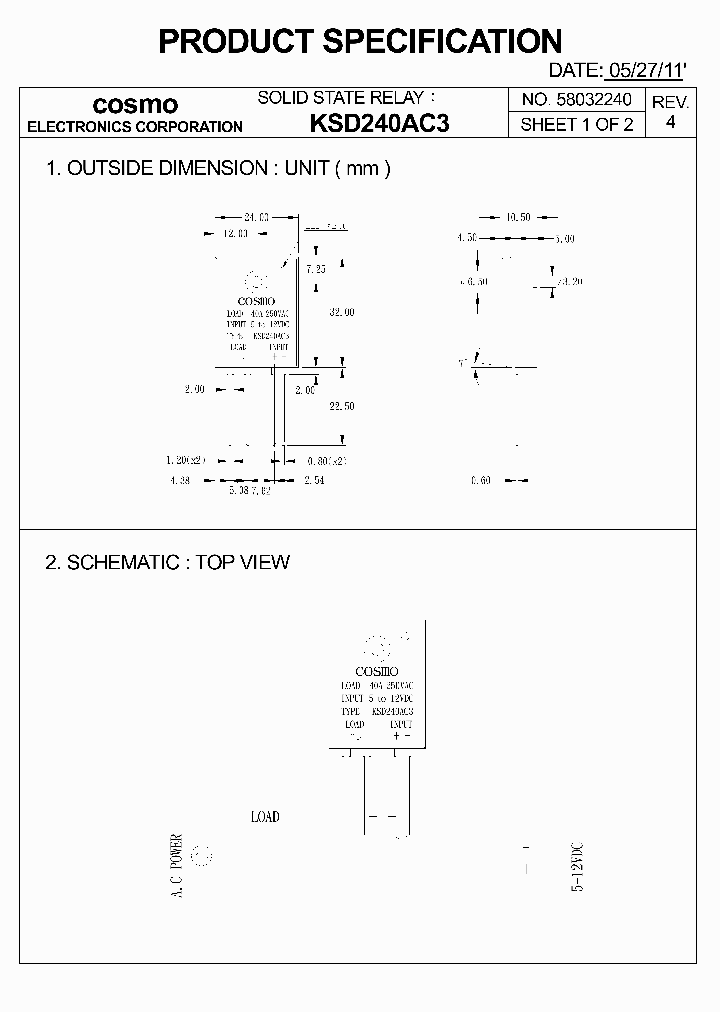 KSD240AC311_5773810.PDF Datasheet
