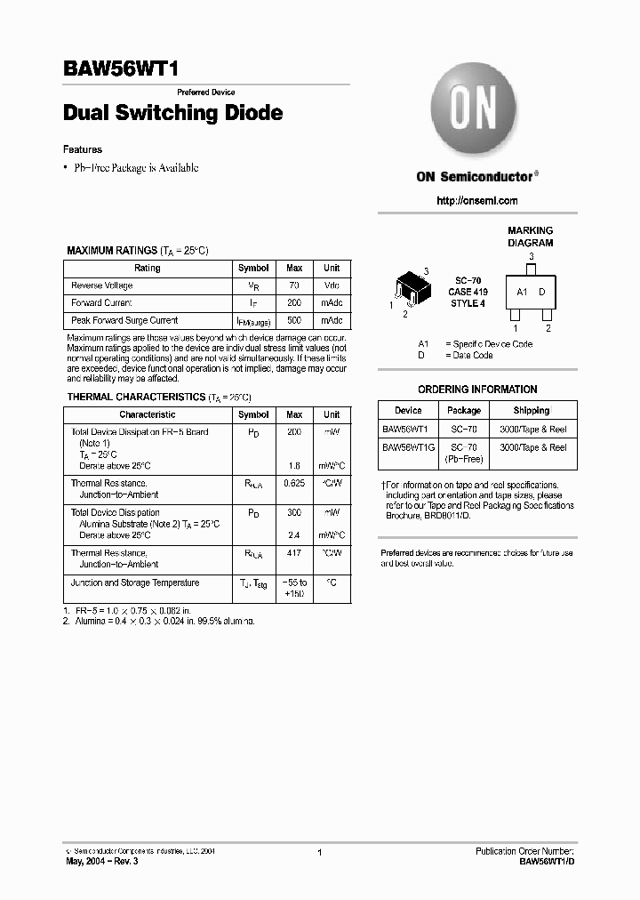 BAW56WT1_5776322.PDF Datasheet