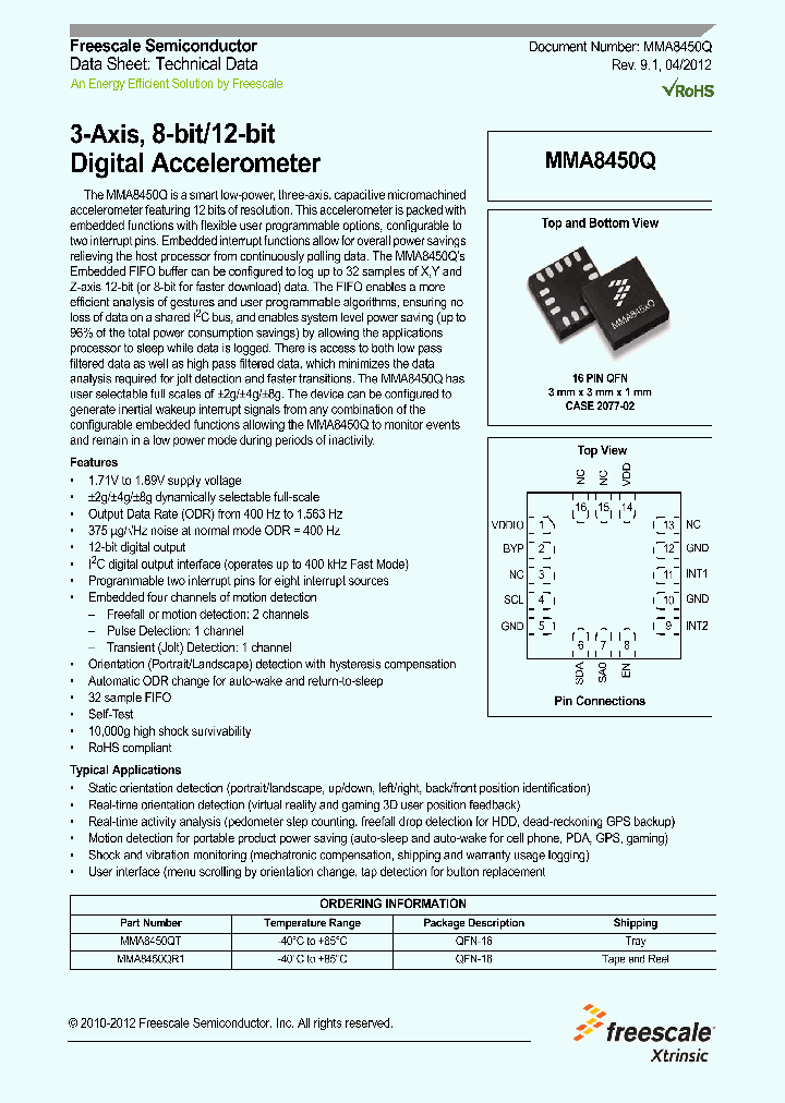 MMA8450Q12_5789025.PDF Datasheet