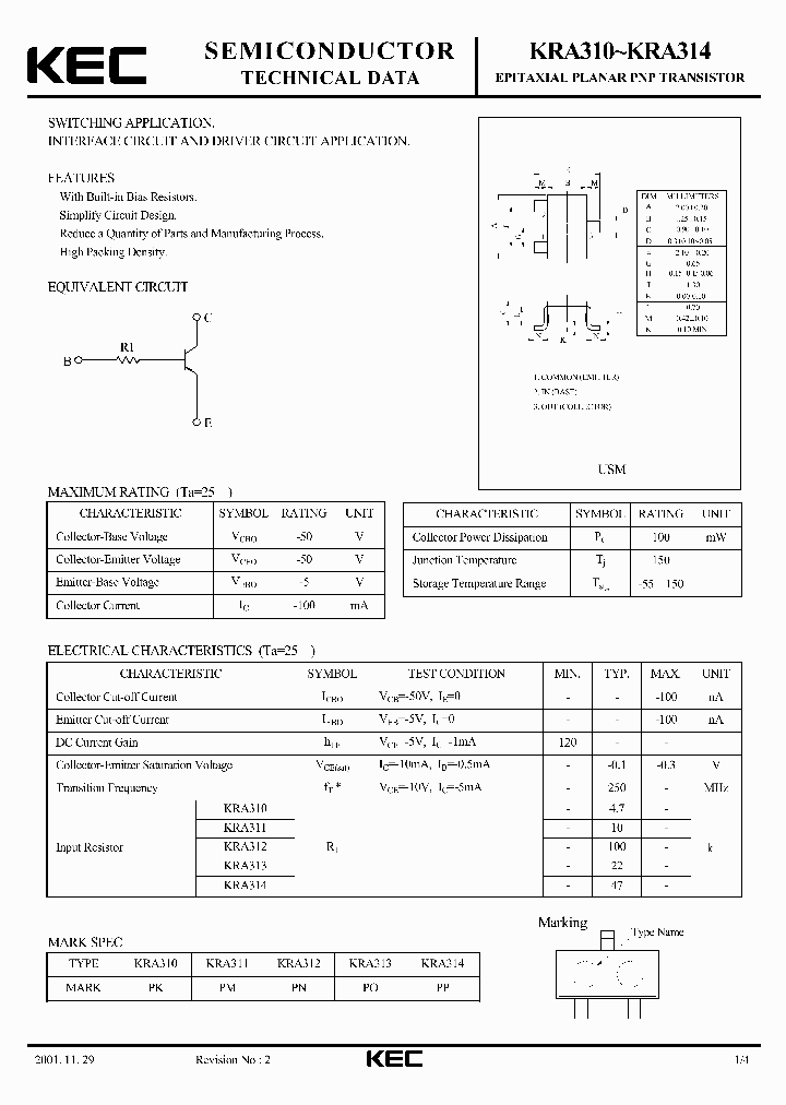 KRA311_5804059.PDF Datasheet