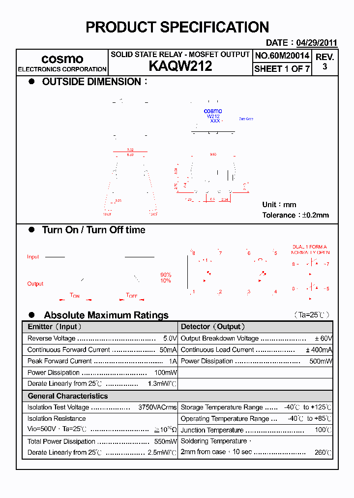 KAQW21211_5813103.PDF Datasheet