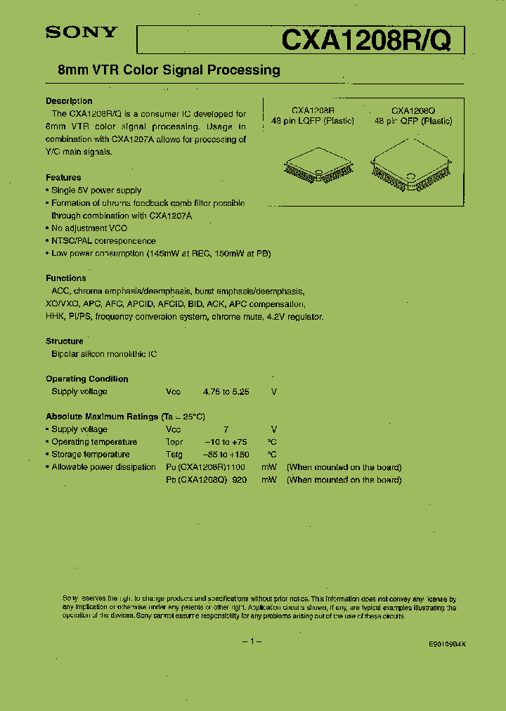 CXA1208Q_5817406.PDF Datasheet