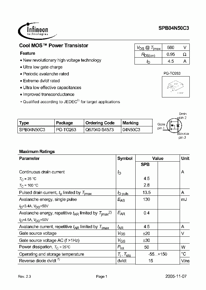 SPB04N50C305_5832601.PDF Datasheet