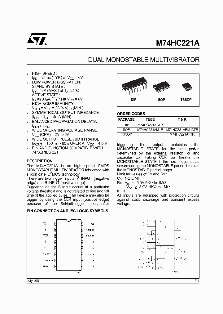 M74HC221AM1R_5858778.PDF Datasheet