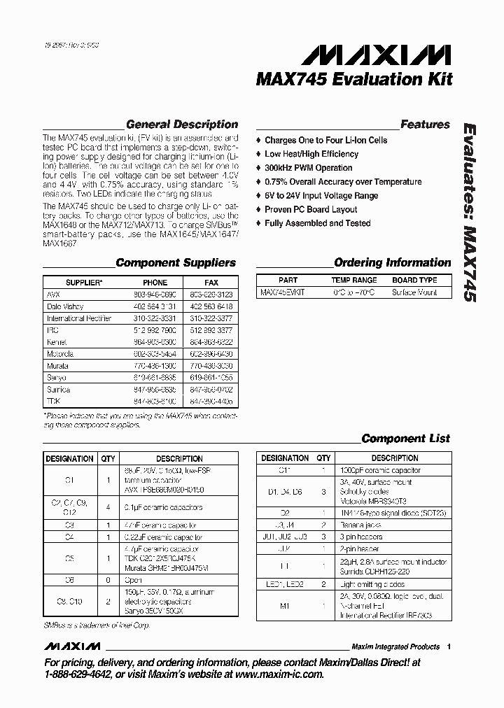 MAX745EVKIT_5870711.PDF Datasheet