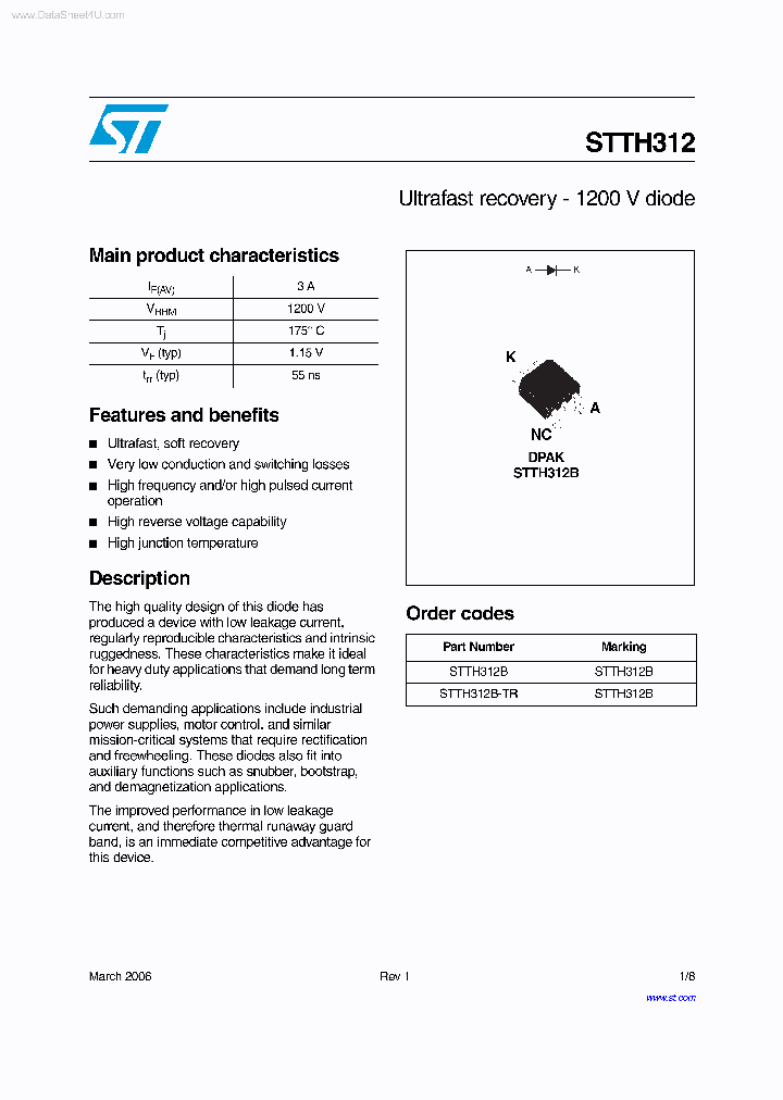 STTH312_5872323.PDF Datasheet