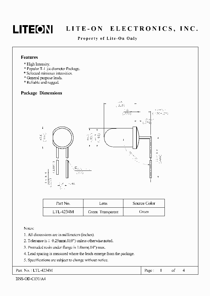 LTL-4234M_5885535.PDF Datasheet