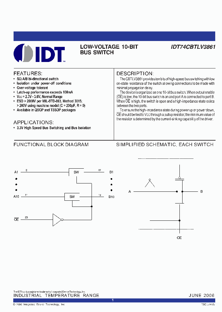 IDT74CBTLV3861PGG_5913291.PDF Datasheet
