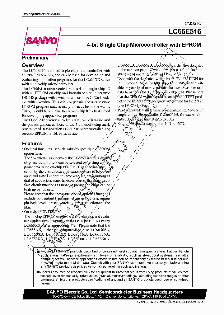 LC66E516_5928356.PDF Datasheet