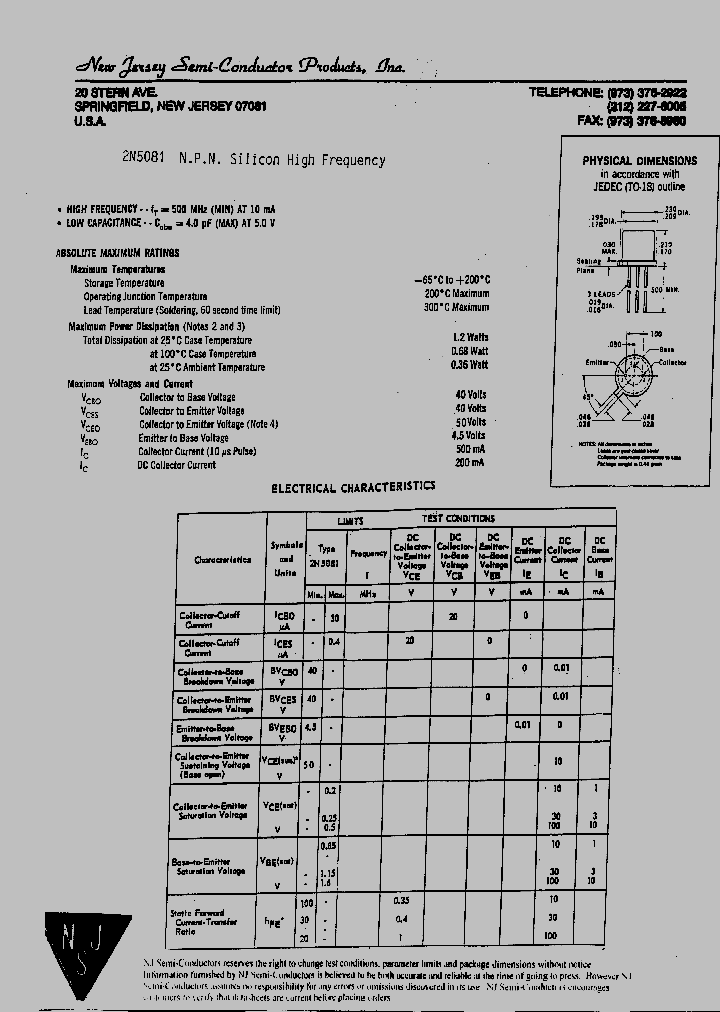 2N5081_5929518.PDF Datasheet