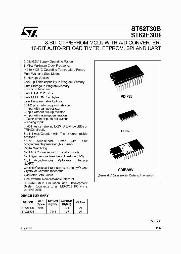 ST62P30BM3_5934229.PDF Datasheet