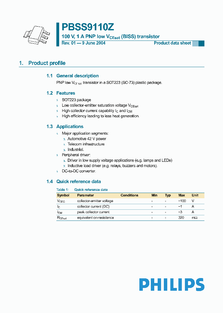 PBSS9110Z_5935166.PDF Datasheet