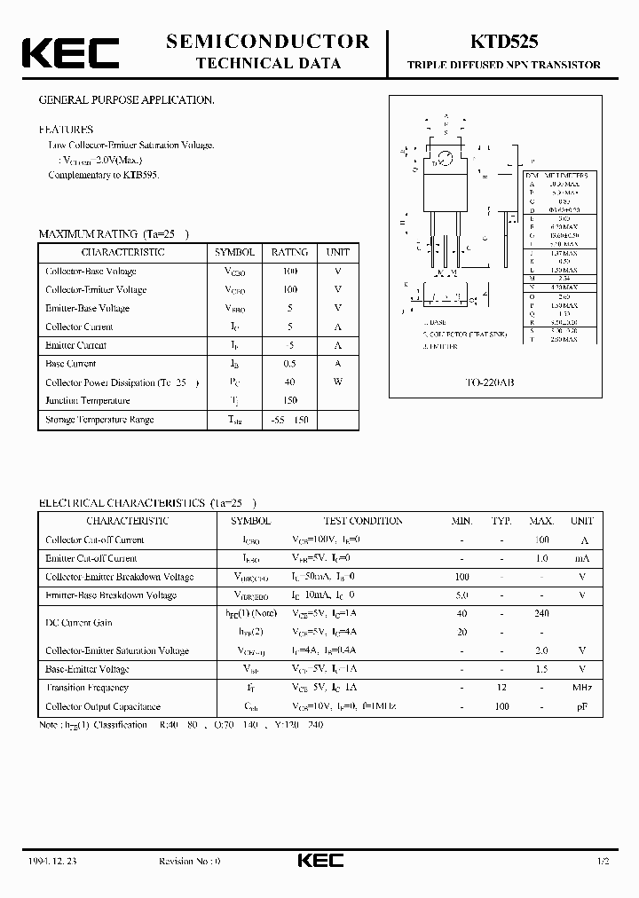 KTD525_5941058.PDF Datasheet