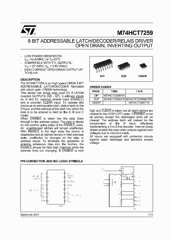 M74HCT7259B1R_5942308.PDF Datasheet