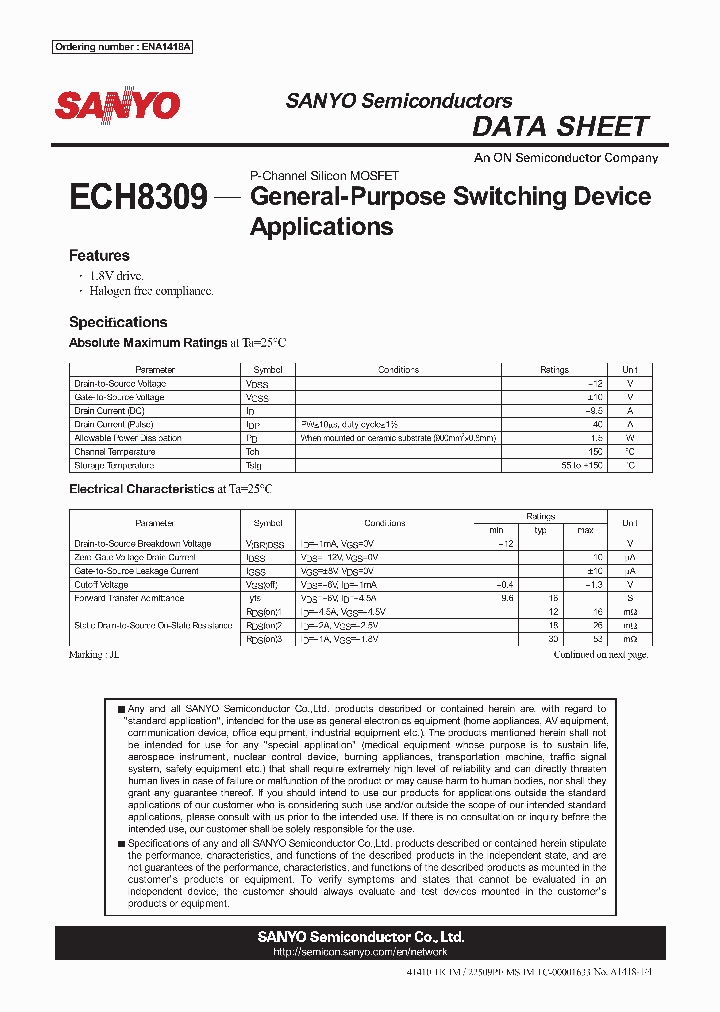 ECH830910_5945314.PDF Datasheet