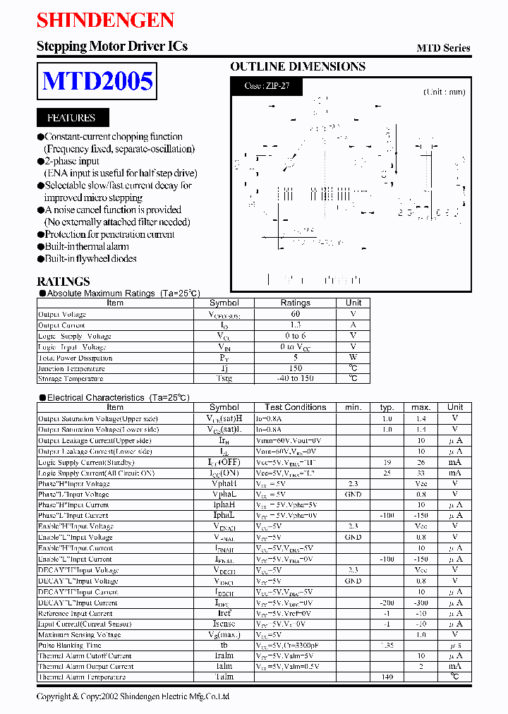 MTD2005_5958615.PDF Datasheet